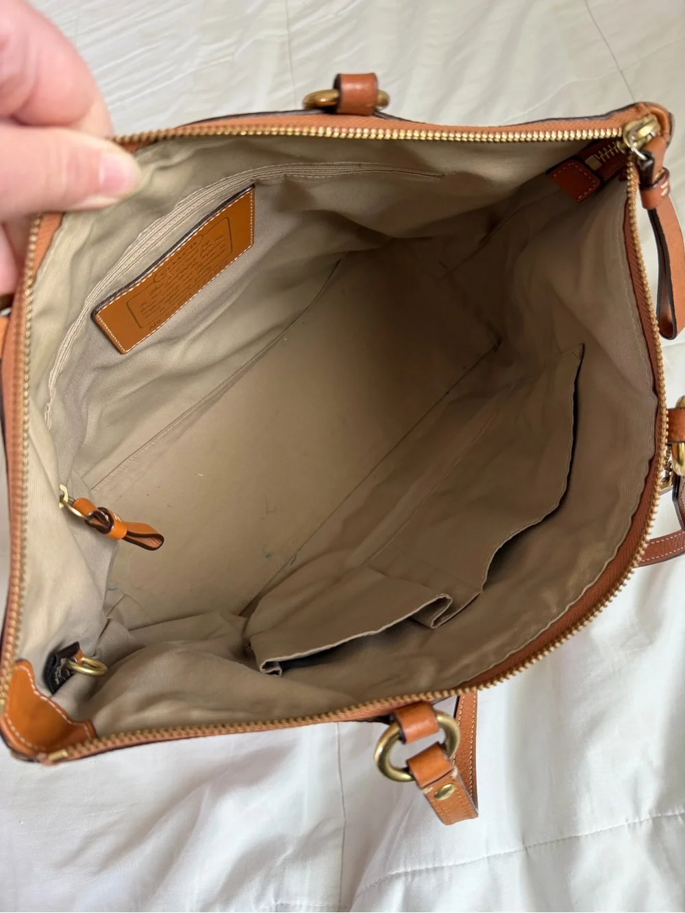 Coach Patchwork Signature Tote in Brown, Pink, Gold, Lavender, Cream